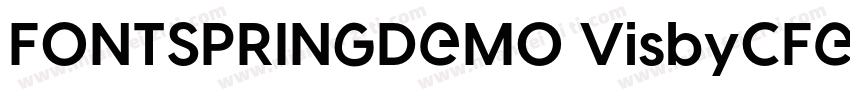 FONTSPRINGDEMO VisbyCFExtraBoldRegu字体转换